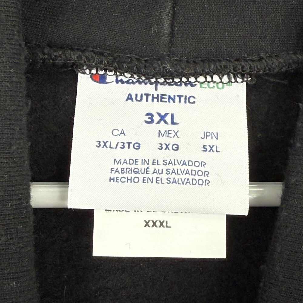 Four One Two X Champion Hoodie Sweatshirt Men’s 3XL Black 412 Pittsburgh - Picture 4 of 11